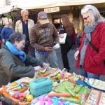 Debra and Nuala putting the salesman through his paces
