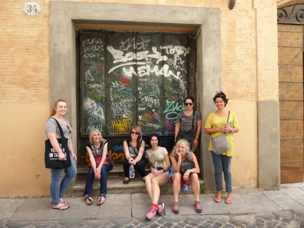 the class outside of c.r.e.t.a studio