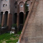 detail of buttresses of Teatro di Marcello